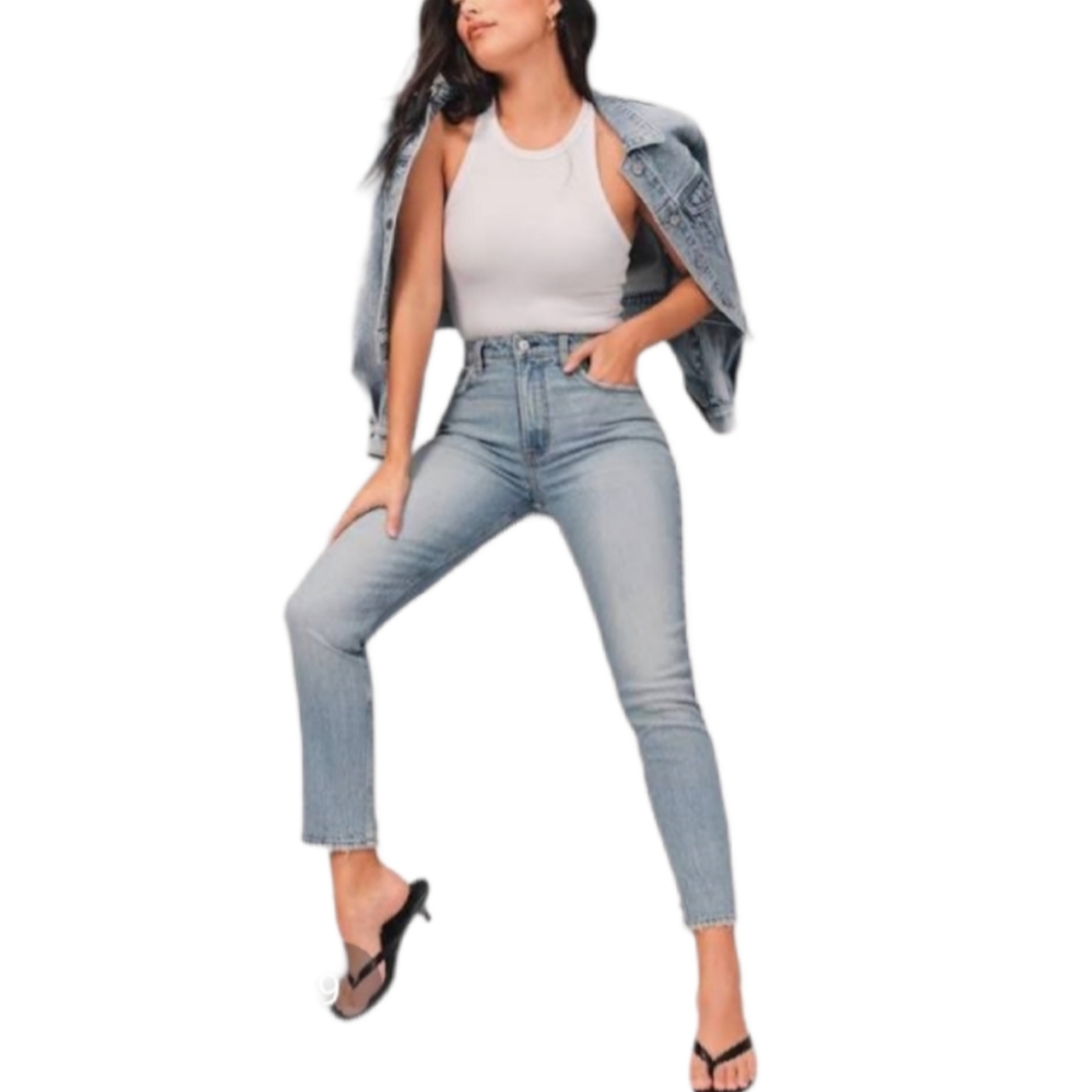 Abercrombie & Fitch Raw Hem Skinny Jeans